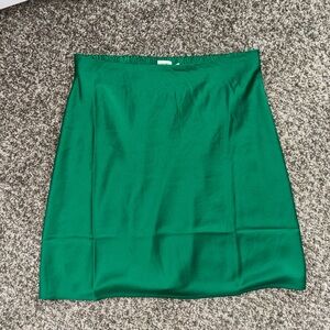 J. Crew Vibrant Green Mini Skirt